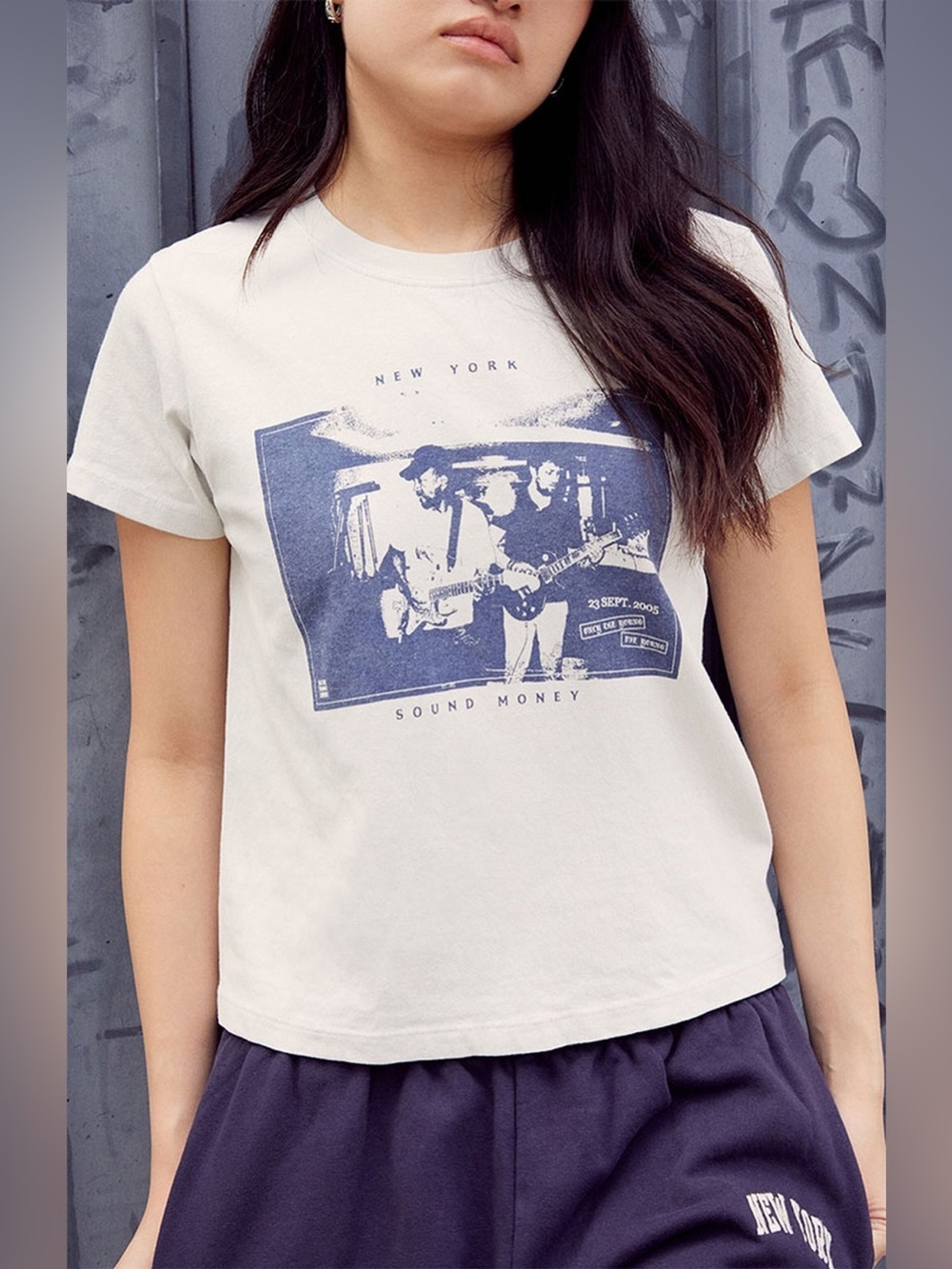Brandy Melville | John Galt New York Sound Of Money T-Shirt